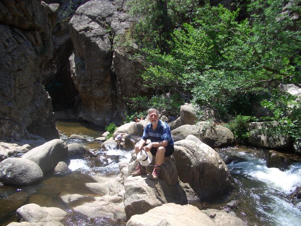 Rock pool just before the cascade