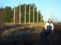 Flagpole like sculpture on Elrick Hill