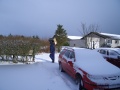 Carrying boxes down to the van