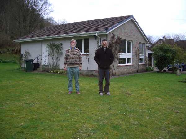 John and Iain about to start out on our walk