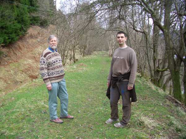 Walking back along the railway line